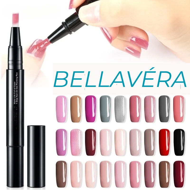 Bellavéra – Skapa glänsande och överraskande naglar på ett säkert sätt (set med 4)