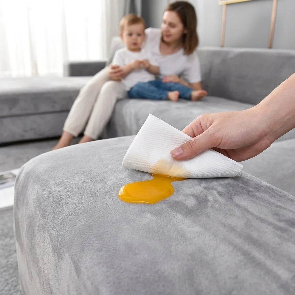 Housse Universelle Premium Pour Canapé - Protection Complète Contre Les Taches — photo 4