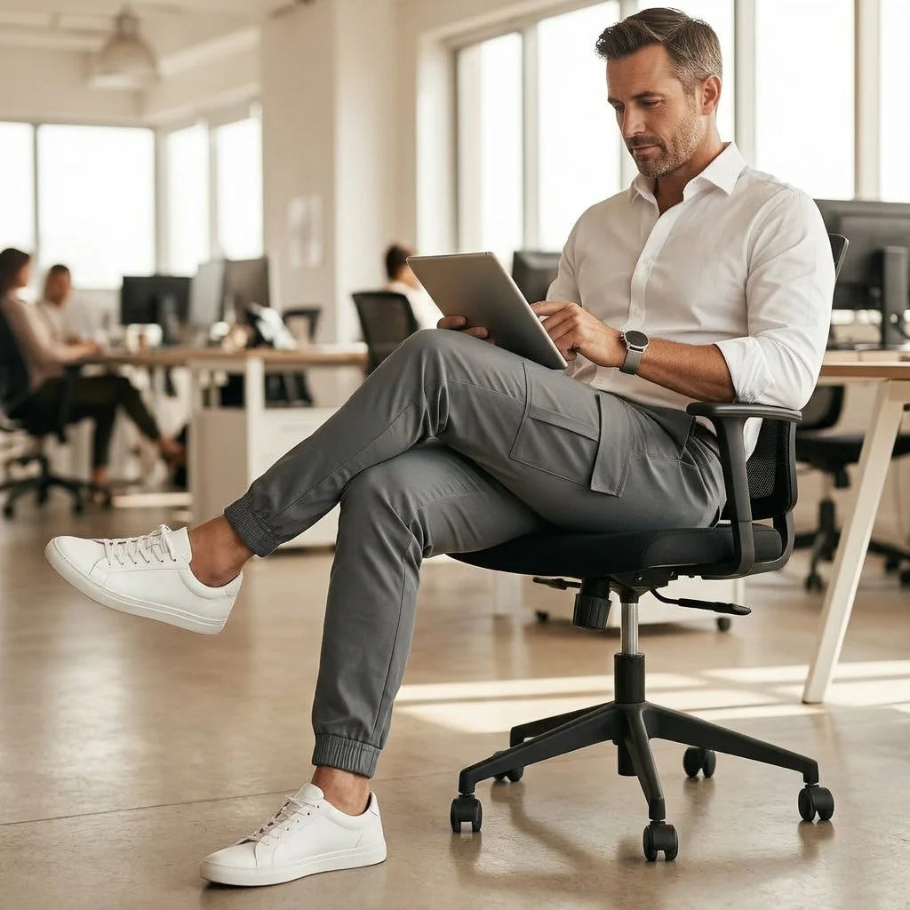 Premium Stretch Cargobukse i Denim – Komfort og Stil — bilde 3