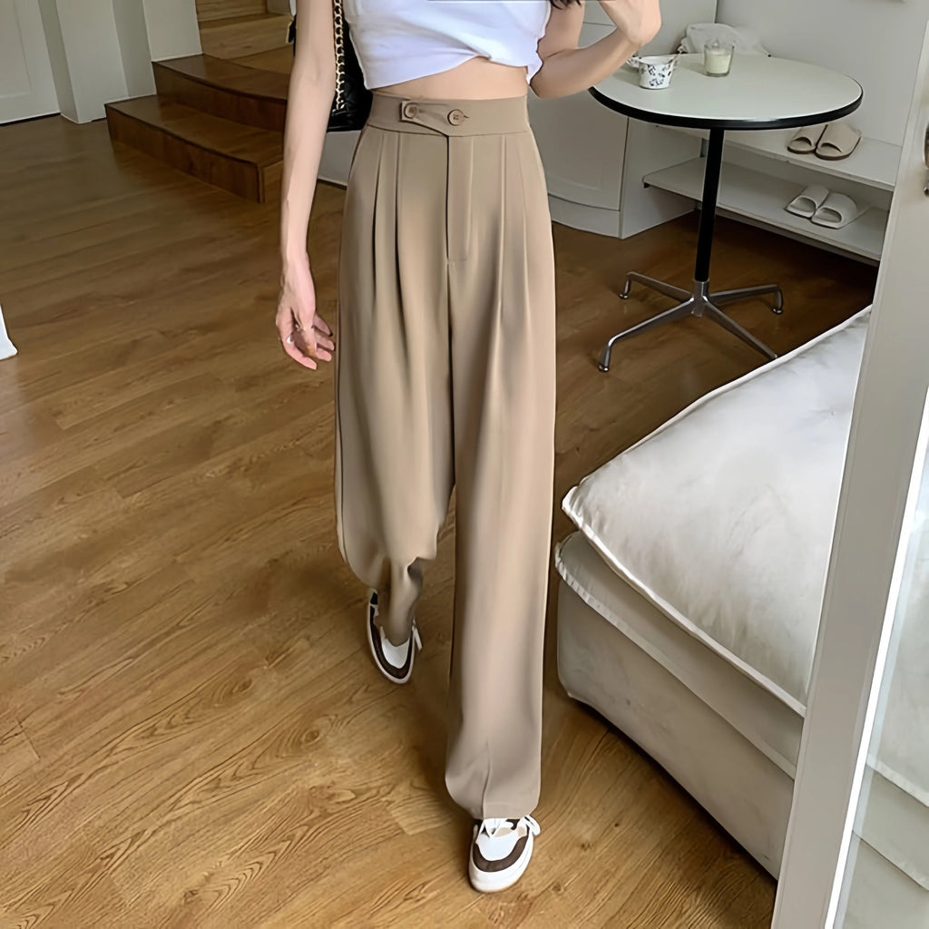 Pantalon Large - Flatte Instantanément Votre Silhouette — Café, photo 9