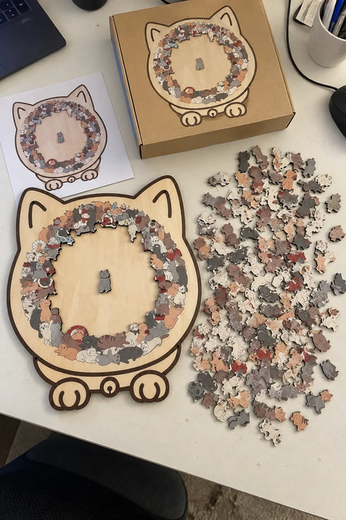 Puzzle en Bois Premium pour Chat de 135 Pièces — photo d'un client 6