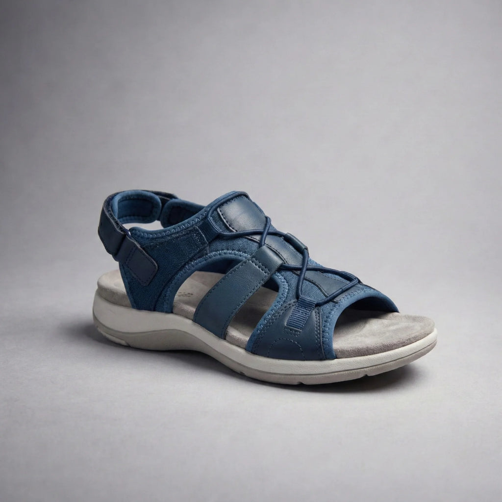 Sandalias ortopédicas para caminar sin dolor — Azul marino